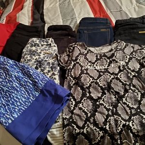 Jeans,skirt,and shirt